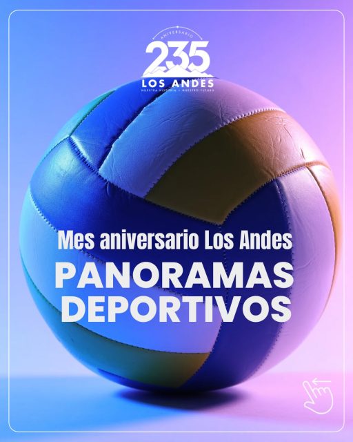 Se viene un fin de semana a puro deporte en el Mes Aniversario de Los Andes 🏐 Revisa los panoramas deportivos, elige tu favorito y ven a disfrutar, competir o alentar. ¡Nos vemos en las canchas! 💪🏻