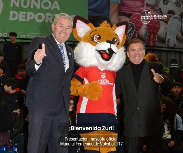 ¡Zuri ya está aquí! 🏐✨ Con mucha energía conocimos a la mascota oficial del Mundial Femenino de Voleibol U17, que acompañará a las futuras estrellas de este gran evento. Del 6 al 16 de agosto, Los Andes será sede junto a San Felipe y Santiago. ¡La fiesta del voleibol ya comenzó! 🙌🏻🌎