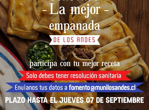 Municipio andino invita a participar en el concurso “La mejor empanada de Los Andes”