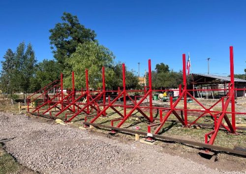 Importante avance en el mejoramiento de la cancha del Club Deportivo Atlético O’Higgins