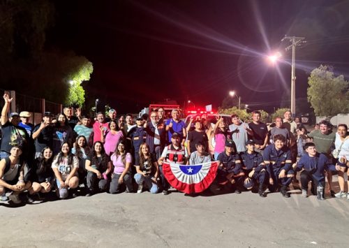 Salió de Los Andes caravana solidaria en apoyo a damnificados por incendios en el sur del país