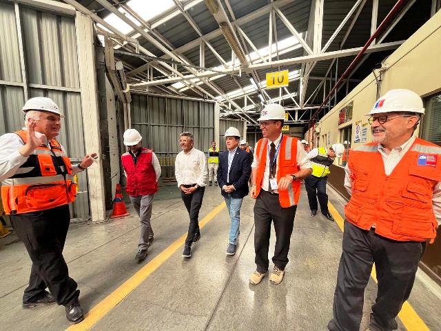 Ministro de Obras Públicas visitó Los Andes para conocer ampliación del Puerto Terrestre