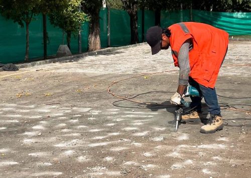 Se inicia mejoramiento de multicancha en Villa Antonio López con fondos Royalty