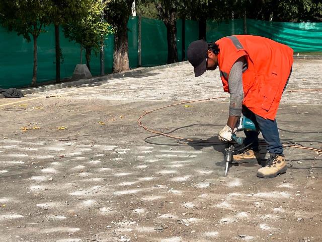 Se inicia mejoramiento de multicancha en Villa Antonio López con fondos Royalty