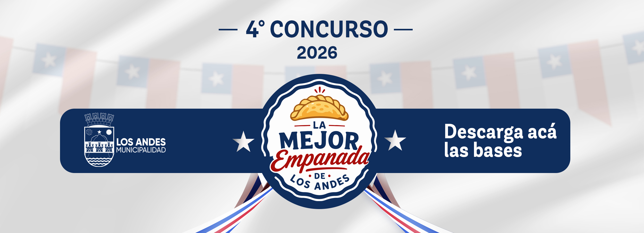 Cuarto Concurso 2026 La Mejor Empanada de Los Andes. Descarga aquí las bases